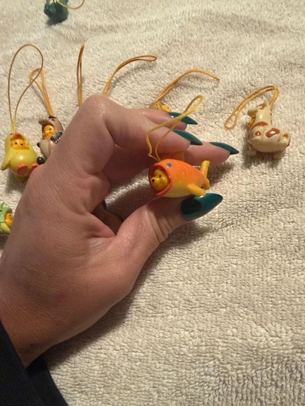 Cute Assorted Animal Character Phone Charms - Yellow Accents